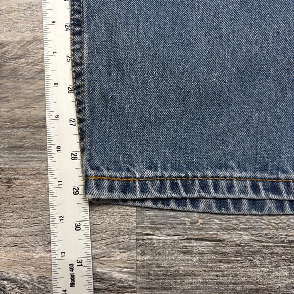 Vintage Y2k Levis 505 Bue Mens 36x29 Red Tab Regular‎ Straight Leg Denim Jeans - Picture 5 of 12